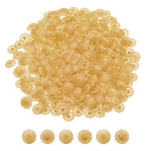 Unique Bargains Plastic Decoration Furniture White Screw Cap Covers - 1 of 4