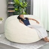 Hooseng 6FT Giant Beanbag Chairs with Memory Foam Filled, Ultra Soft Lazy Sofa for Living Room Bedroom, Grey - 3 of 4