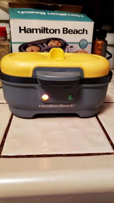  Customer reviews: Hamilton Beach Sous Vide Style Electric Egg  Bite Maker & Poacher with Removable Nonstick Tray, Makes 2 in Under 10  Minutes, Yellow (25505)