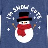 Girls' - Instant Message - I'm Snow Cute Christmas Fitted Short Sleeve Graphic T-Shirt - 2 of 4