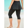 Swim 365 Women's Plus Size Skirted Swim Capri Pant - 3 of 4