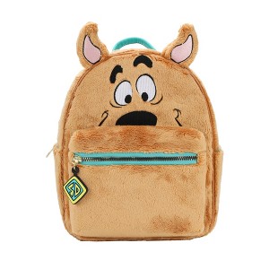 Scooby Doo Faux Fur 10.5 Brown Mini Character Backpack - 1 of 4
