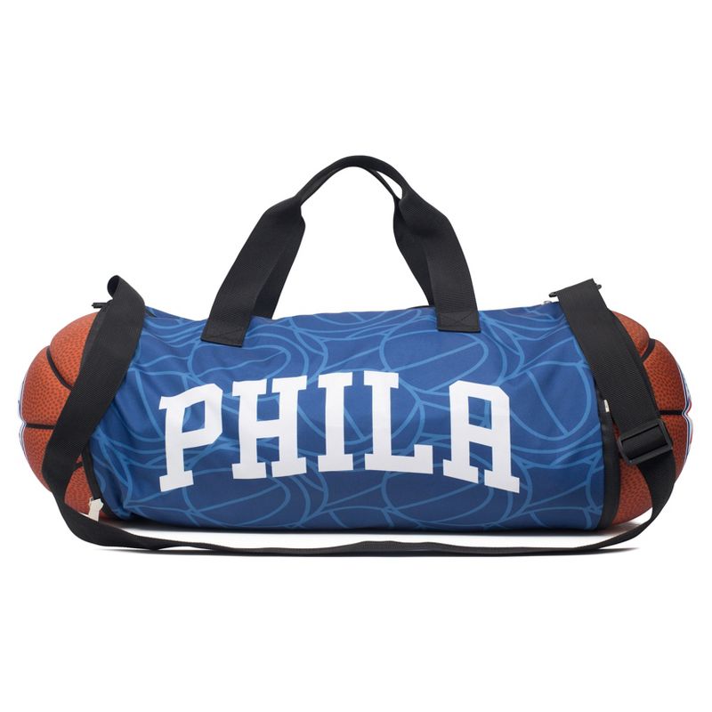 NBA Philadelphia 76ers 10&#34; Collapsible Basketball Duffel Bag, 5 of 6