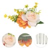 Unique Bargains Women's Fashion Simulated Flowers Side Comb 1 Pc - 3 of 4