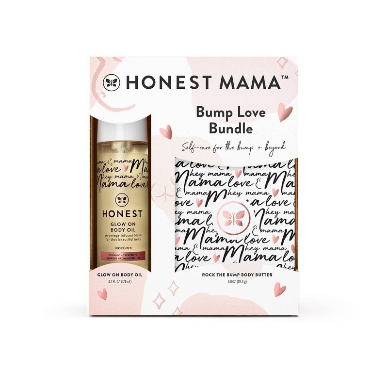 The Honest Company Honest Mama Body Butter + Body Oil Gift Set - 2ct, 1 of 9