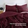 3 Pcs Cozy Plush Bedding Comforter Set, Premium Flannel Super Soft Ribbed Blanket, All Season Fluffy Cozy Lightweight Bed Set with Matching Shams - 4 of 4