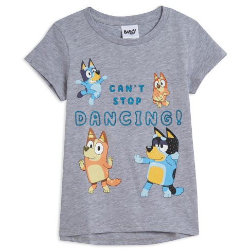 Bluey Toddler Girl Graphic Print Fashion T-Shirts, 4-Pack, Sizes