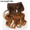 Unique Bargains Women's Big Wavy Hair Extensions High Temperature Fiber Gradient Brown 1 Pc - 3 of 3