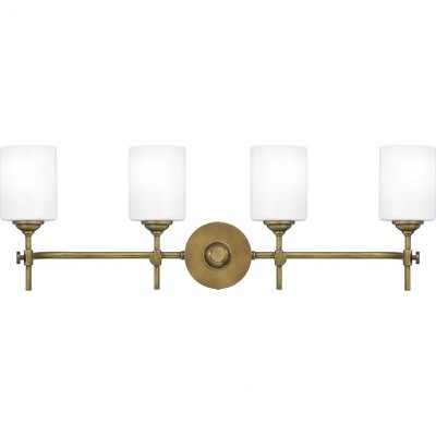 Quoizel Lighting Aria 4 - Light Vanity in  Weathered Brass