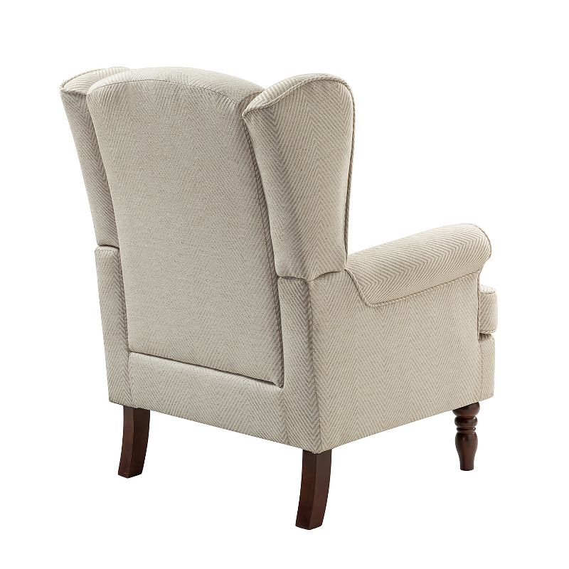 Umberto Traditional Accent Armchair with Turned Legs | ARTFUL LIVING DESIGN, 4 of 10