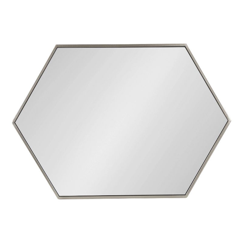 31&#34; x 22&#34; McNeer Hexagon Wall Mirror Silver - Kate &#38; Laurel All Things Decor, 3 of 8