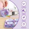 Joyfy Kid Tea Set, Unicorn Tea Party Set for Girls, Princess Pretend Play Tin Teapot Set Kitchen Toy for Kids Toddlers 2 3 4 5 6 Years Old, Purple - 4 of 4