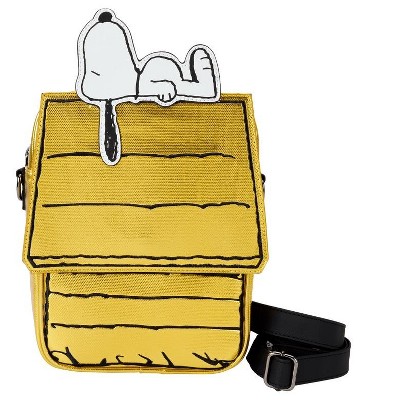 Loungefly Peanuts 75th Anniversary Snoopy Doghouse Crossbody Bag