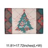 Unique Bargains Christmas Place Mats Flax Multicolor 11.8"x17.7" 2 Pcs - 3 of 4
