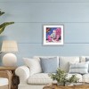 Stupell Industries Beach Chair Meetup in Pink Framed Print Under Glass - 3 of 4