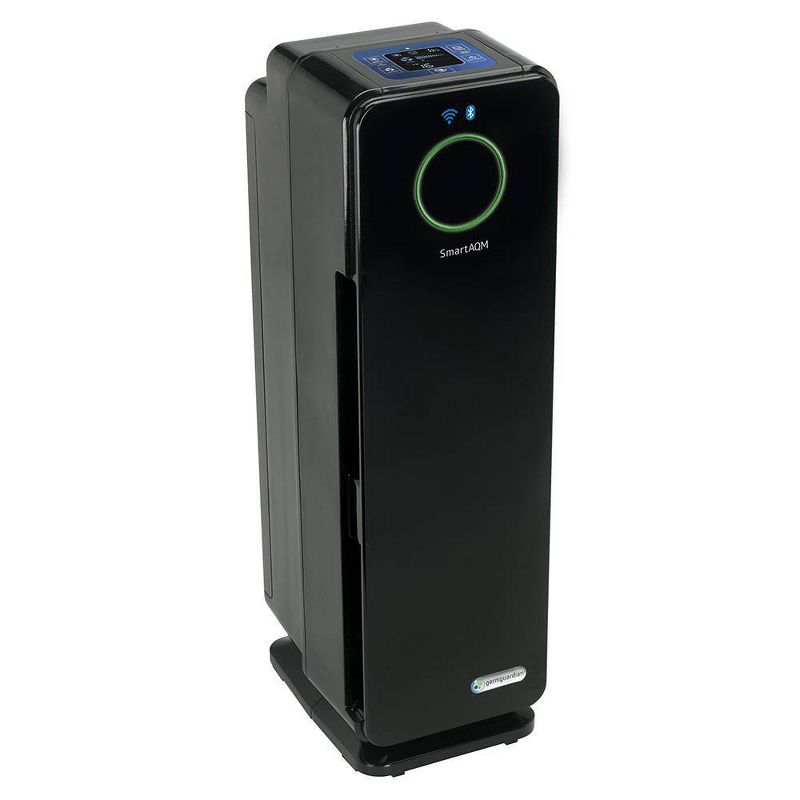 GermGuardian 22&#34; CDAP4500BCA Smart Elite 4 in 1 True HEPA Air Purifier with UV Sanitizer Odor Reduction and WiFi Tower Black, 4 of 5