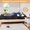 Japanese Futon Mattress with Wavy Lines, Queen Size Japanese Futon Floor Mattress, Roll Up Sleeping Mattress for Floor, Camping Trips - 3 of 4