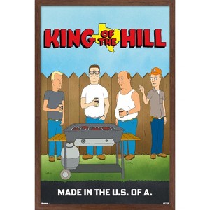 Trends International King of the Hill (1997) - Backyard Street Scene Framed Wall Poster Prints - 1 of 4