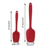 Unique Bargains Heat Resistant Non-scratch Non Sticky Rubber Spatula 10.8" x 2.4" 4 Pcs - 2 of 4