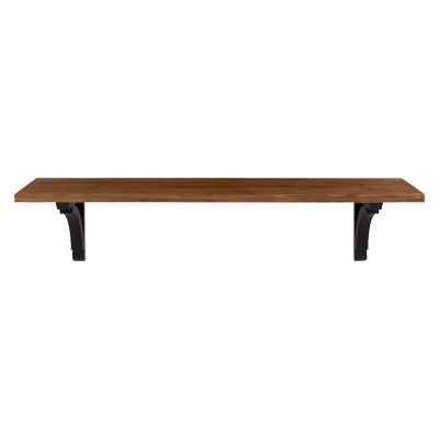 Wall Shelf - Dark Brown/Black