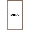 PosterPalooza | Panoramic Ornate Gold Picture Frame - UV Acrylic, Foam Board Backing, Hanging Hardware - 2 of 4
