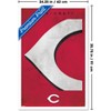 Trends International MLB Cincinnati Reds - Logo 25 Framed Wall Poster Prints - 3 of 4