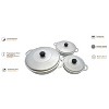 LunaLulink 3Pieces Colombian Cast Aluminum Caldero or Dutch Oven Set with Lid - 2 of 4
