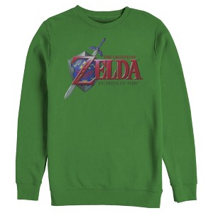 Men's Nintendo Legend of Zelda Ocarina of Time Sweatshirt - 1 of 3