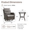 Outdoor Patio Swivel Chair Swivel Rocker Patio Chairs with 5 Inch Cushion - 2 of 4