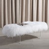 Lilliana Sheepskin Bench  - Safavieh - 2 of 4