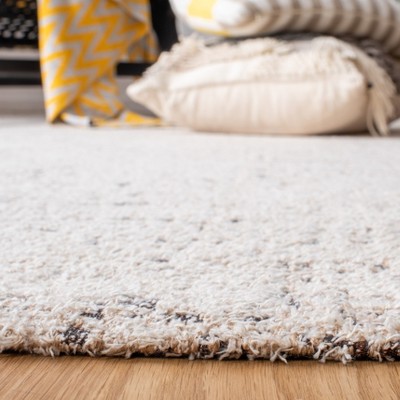 Ivory and Natural Flat Woven Rectangular Area Rug