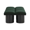 Meridian Furniture,Pavilion Boucle Fabric Bench - 3 of 4