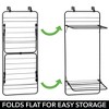 mDesign Steel Collapsible Over the Door Laundry Drying Rack - 3 of 4