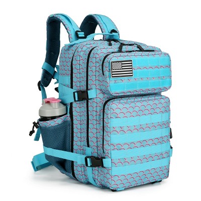 Generic 45L Military Tactical Backpack Hiking Backpacks Tactical Gear Camo Back Pack Army Molle Bag Rucksack Fitness Daypack