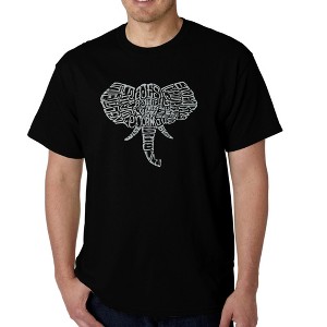 LA Pop Art Men's Word Art T-shirt - Tusks - 1 of 4