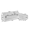 KTMBDW Modular Sectional Sofa, L-Shape Sofa Couch with Ottoman and Side pockets, Modern Modular Upholstered Couches for Living Room Bedroom - 4 of 4