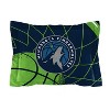 Sweet Home Collection NBA Minnesota Timberwolves Comforter & Pillow Sham Set - 3 of 3
