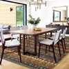 Area Rug Washable Low Pile Geometric Printed Floor Cover Non Slip Distressed Indoor Throw Rug Foldable Soft Ultra Thin Farmhouse Carpet - 3 of 4