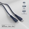 Nautica Lightning Charging Cable to Usb-C Cable C100 - 4FT - 3 of 4
