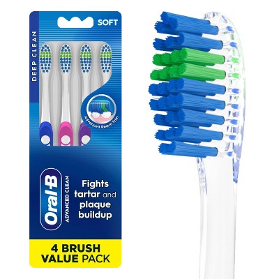 Oral-B Indicator Contour Clean Toothbrushes, Soft Bristles - 4ct