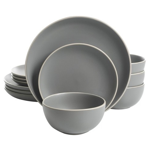 Gibson Better Homes And Gardens Zuri Matte 12 Piece Stoneware