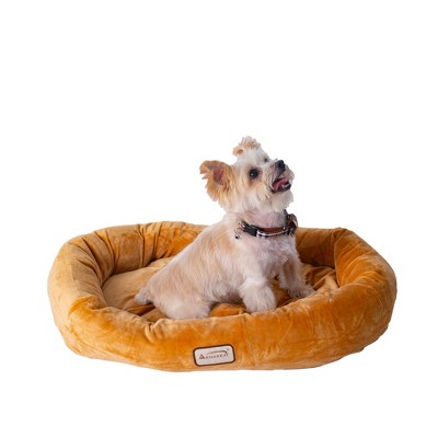 Armarkat Round Pet Bed and Mat, ultra-soft Dog Bed, Brown, Multiple Size Selection