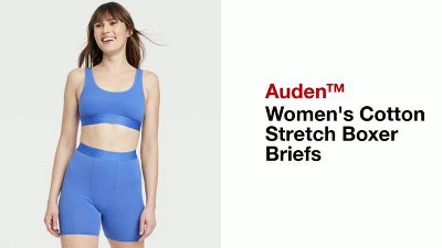 Women's Cotton Stretch Boxer Briefs - Auden™ Gray M : Target