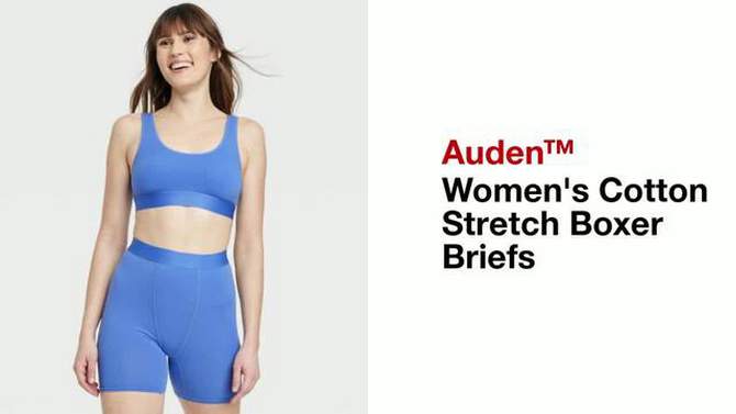 Women's Cotton Stretch Boxer Briefs - Auden™, 5 of 5, play video