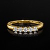 Ross-Simons 0.50 ct. t.w. Lab-Grown Diamond 5-Stone Ring in 18kt Gold Over Sterling - 4 of 4