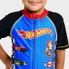 Toddler Boys' Hotwheels Racing Unisuit - Blue - 3 of 3
