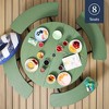 Best Choice Products 8-Person Circular Outdoor Picnic Table w/ 4 Benches, Umbrella Hole, 2000lb Capacity - 3 of 4