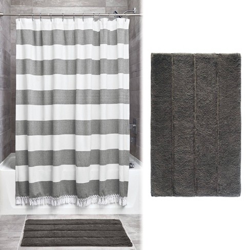 shower curtain and rug set