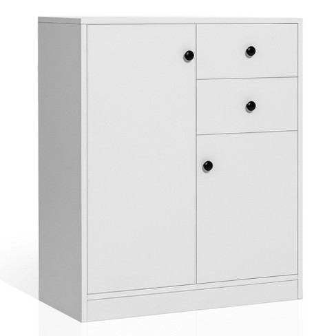 Kitchen Storage Cabinet Sideboard with 2 Shelves Drawer Cupboard