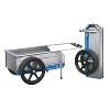 Tipke Manufacturing Company Foldit Do It All Aluminum Folding Cart, Blue Stripe with Full Height Enclosed Rear Gate for Foldit Carts - 4 of 4